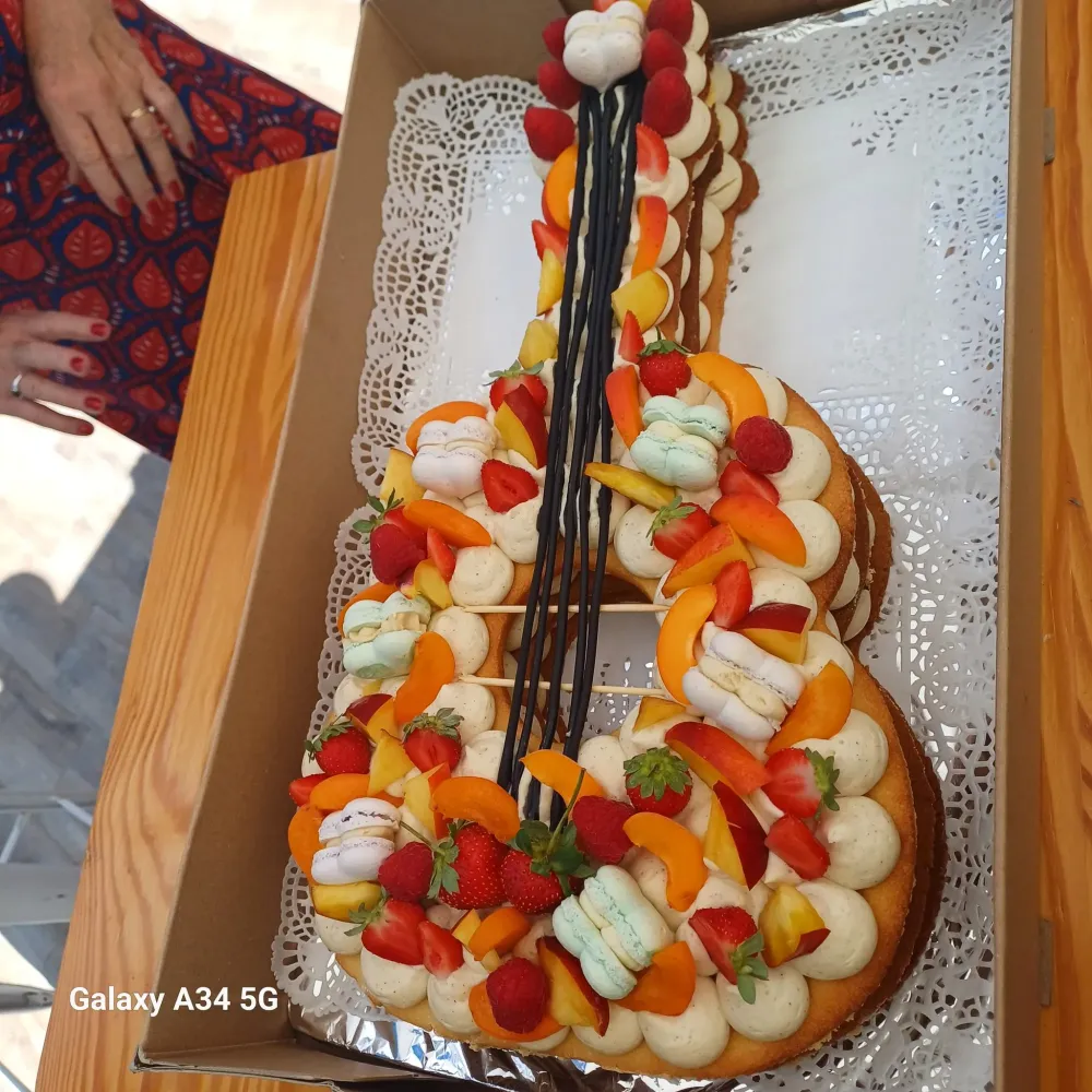 Gâteau guitare